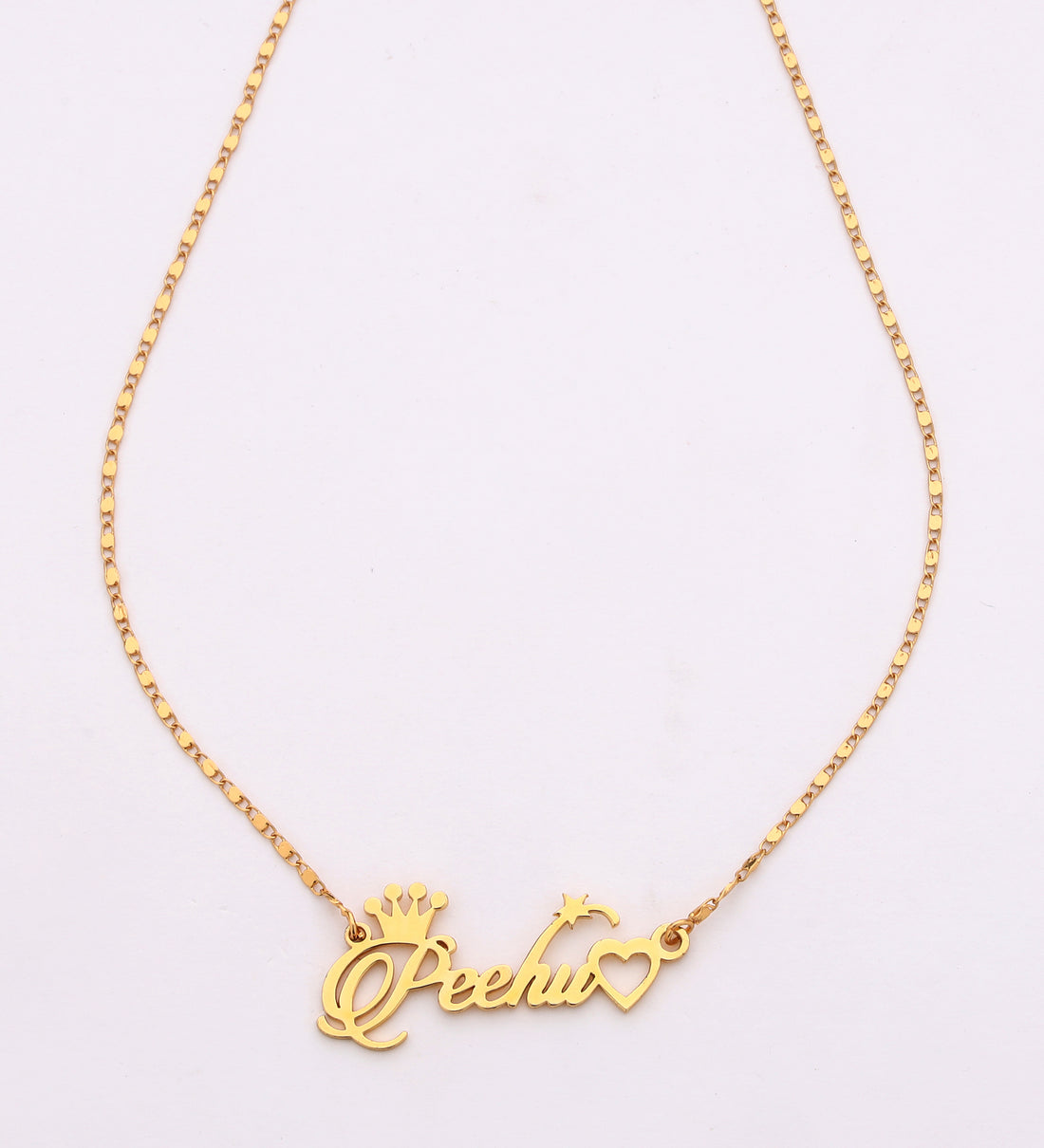 Queen Heart Name Necklace