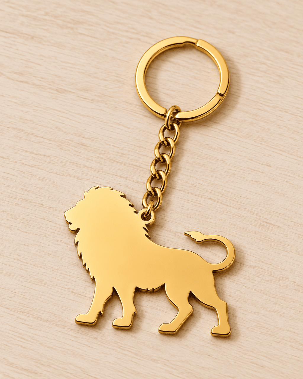 The King's Gold Lion Silhouette Charm