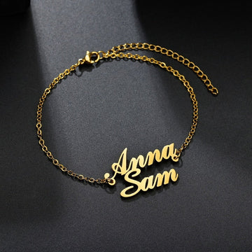 Simple Couple Name Bracelet