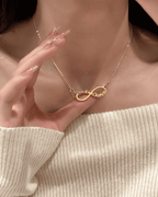 Infinite Couple Name Necklace
