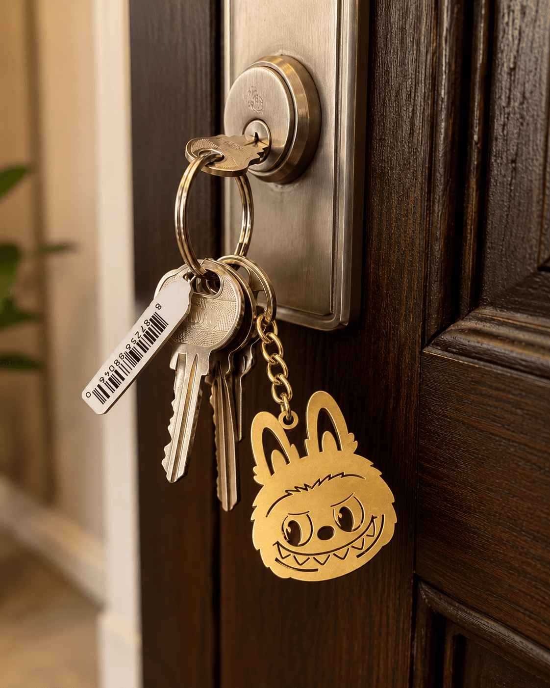 The Mischievous Monster Bunny Labubu Keychain