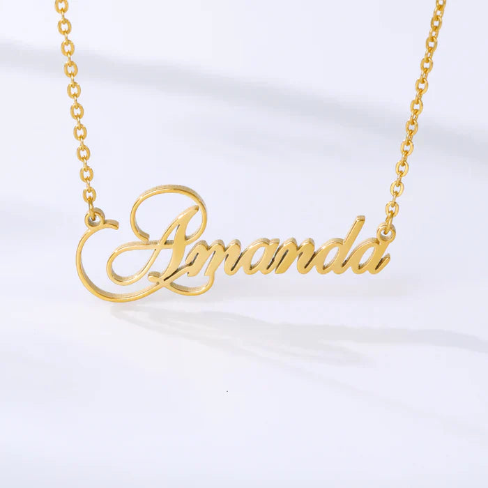 Signature Script Name Pendant