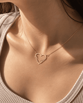 Heart Couple Name Necklace