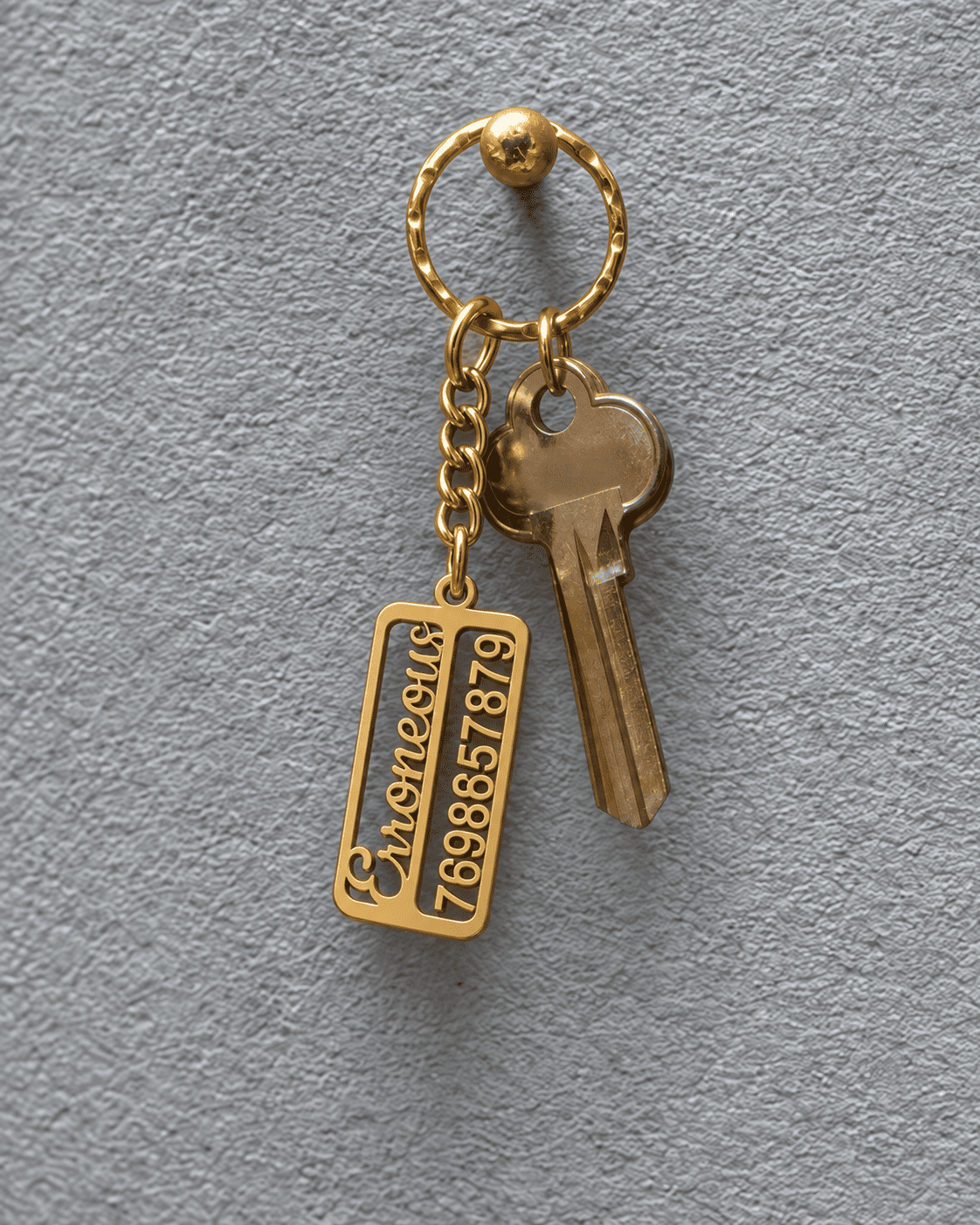 Custom Dual-Line Security ID Tag