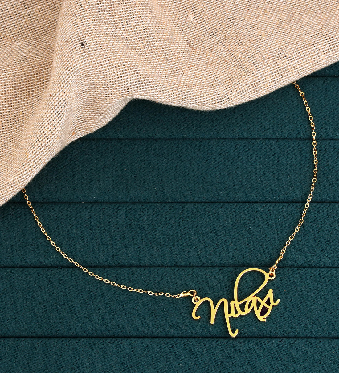 Cursive Curved Name Necklace
