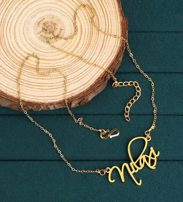 Cursive Curved Name Necklace