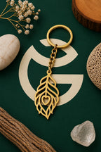 Peacock Feather Keychain