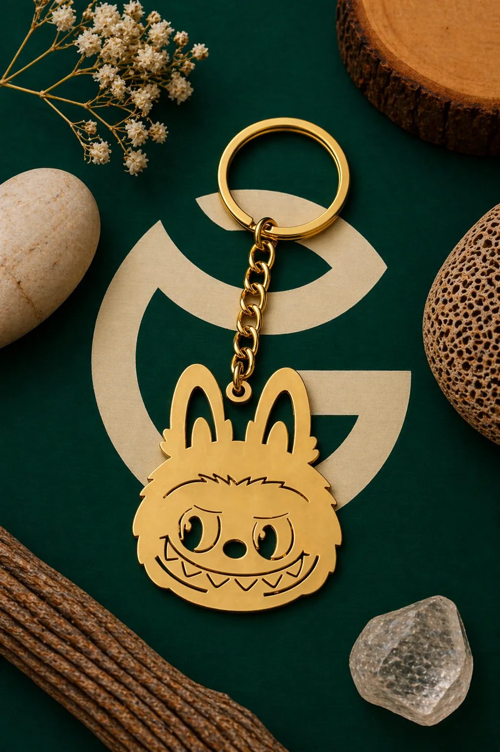 The Mischievous Monster Bunny Labubu Keychain