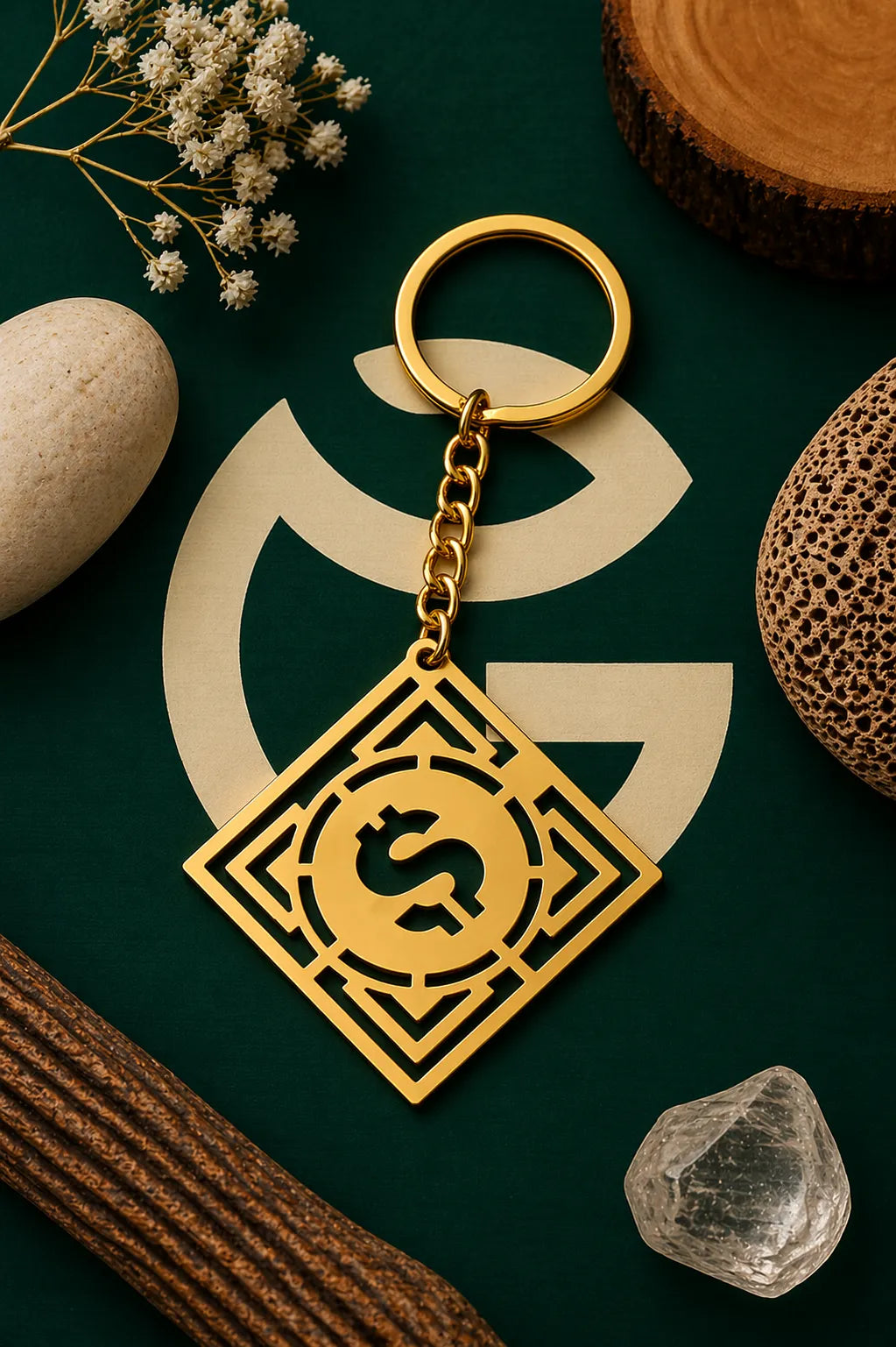 The Prosperity Maze Dollar Sign Charm