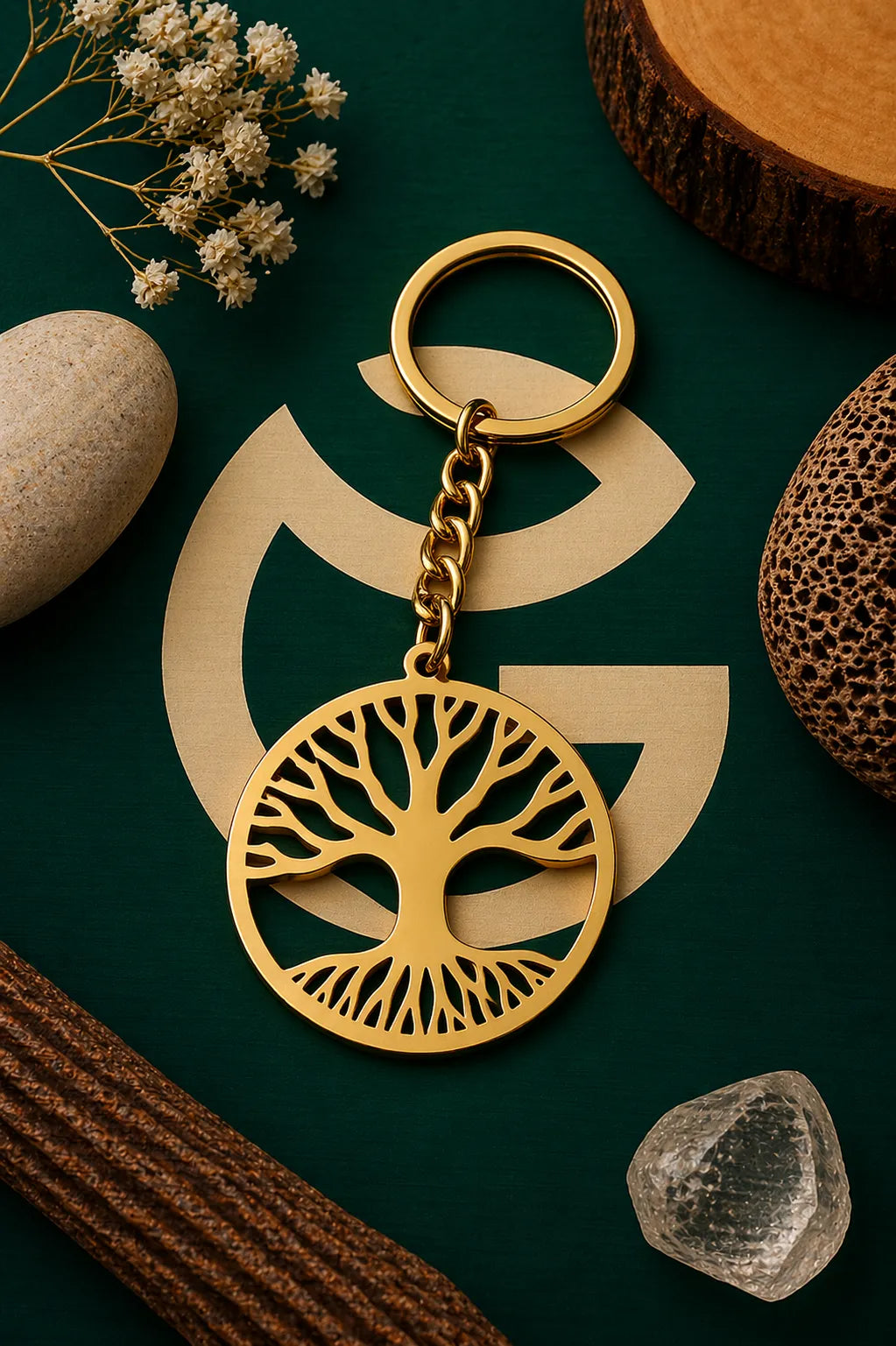 World Tree Charm Keychain