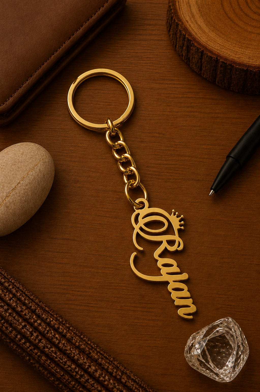 The Royal Name Crown Charm