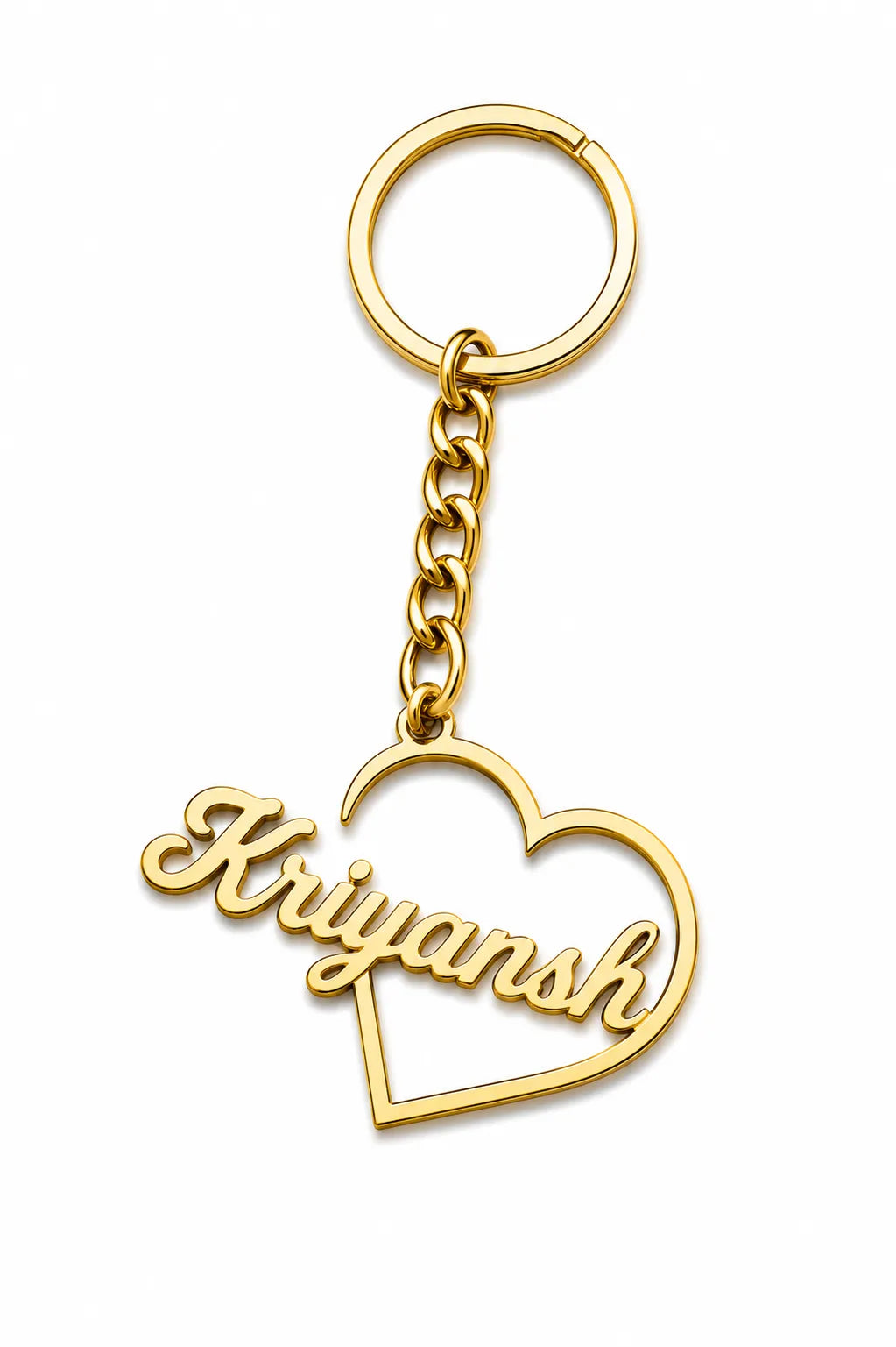 Heart Outline Personalized Charm