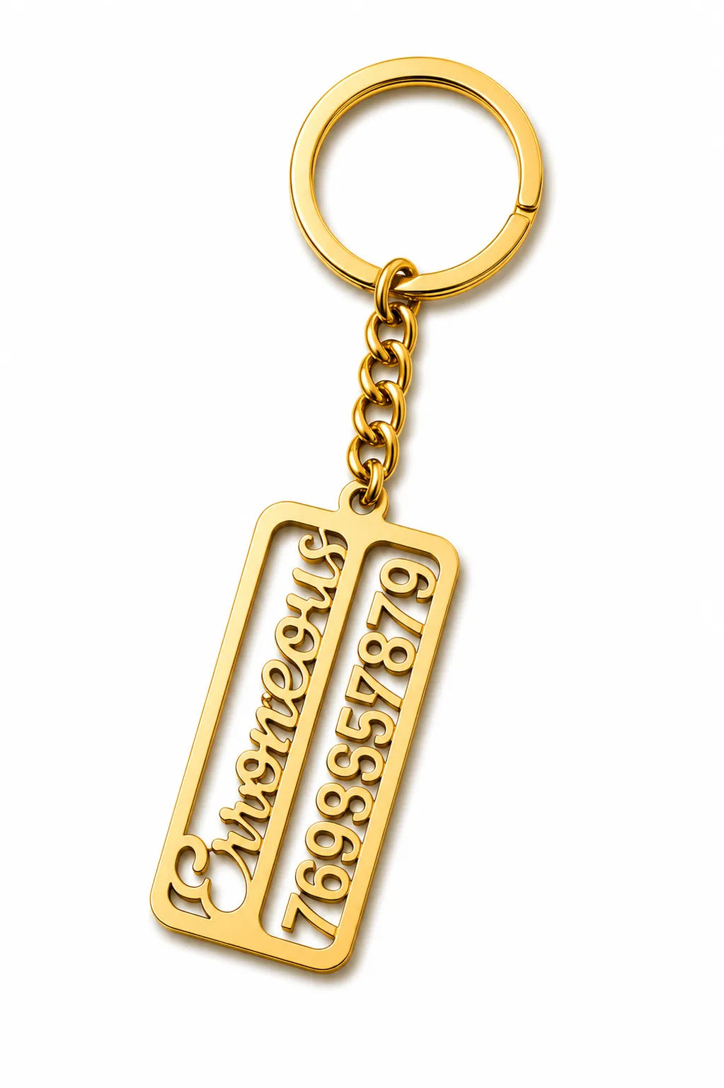 Custom Dual-Line Security ID Tag
