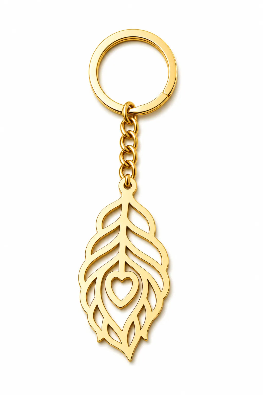 Peacock Feather Keychain