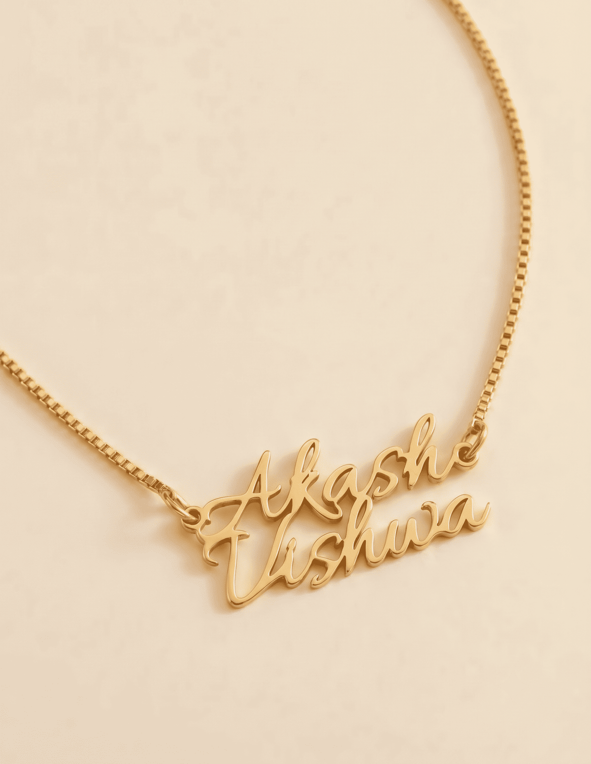 Classic Couple Name Necklace