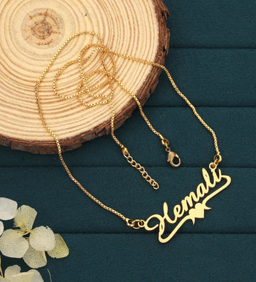 Chic Heart Name Necklace