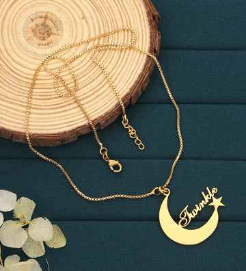 Lunar Love Name Necklace