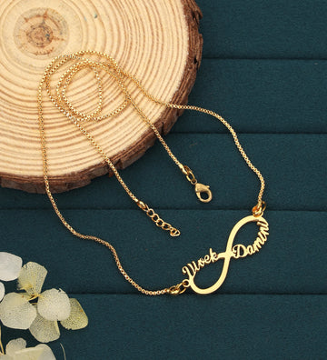 Infinite Couple Name Necklace