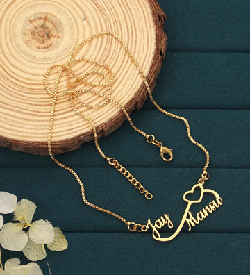 "Woven Hearts" Personalized Connected Name Charm