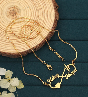 “Infinity Love Heart” Couple Name Pendant