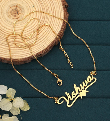 Minimal Heart Name Pendant