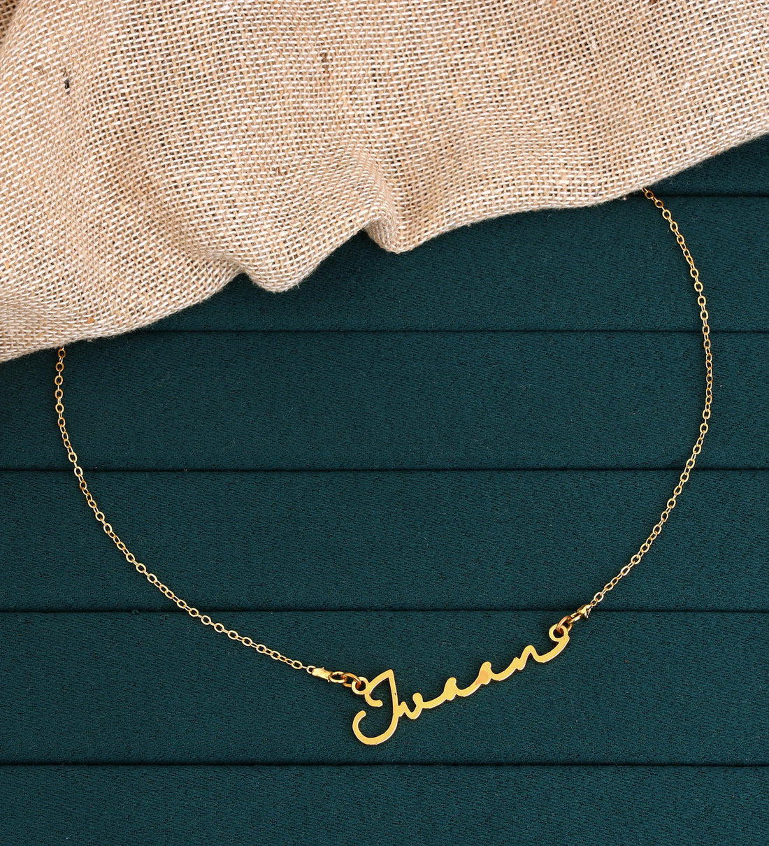 Cursive Signature Name Necklace