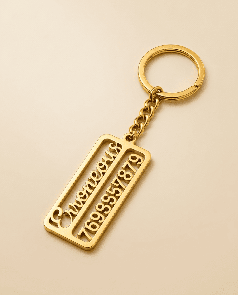 Custom Dual-Line Security ID Tag