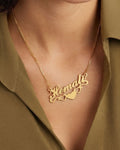 Tripple Heart Name Necklace