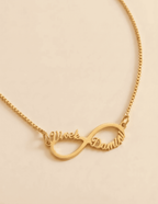 Infinite Couple Name Necklace