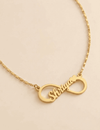 Infinity Single Heart Name Necklace