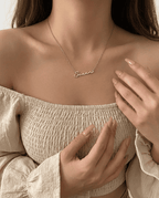 Cursive Signature Name Necklace