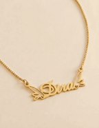 Pixie wings name necklace