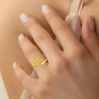 Beautiful Couple Name Ring