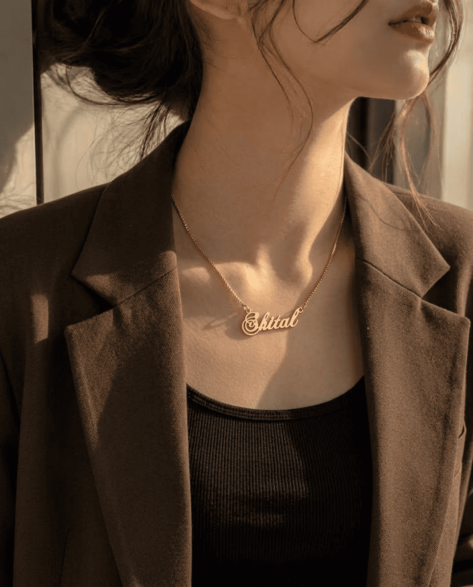 Signature Script Name Pendant