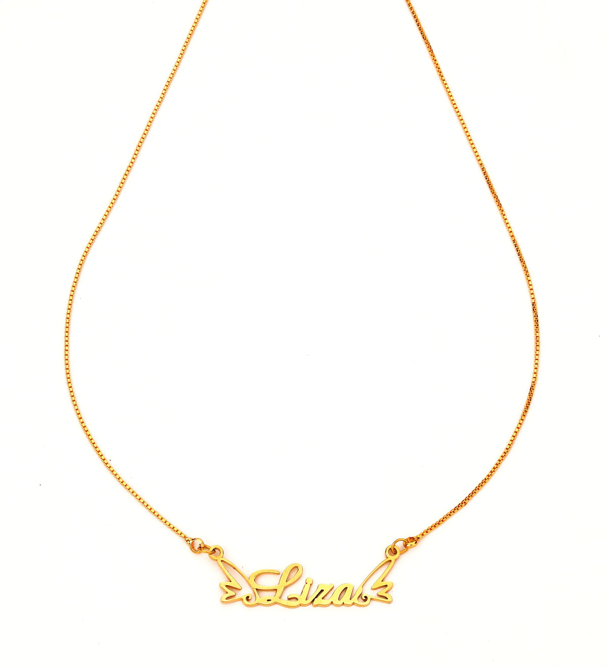 Celestial Wings Name Necklace