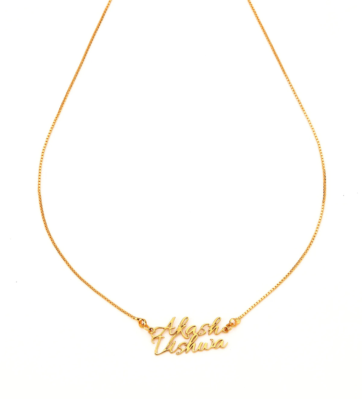 Classic Couple Name Necklace