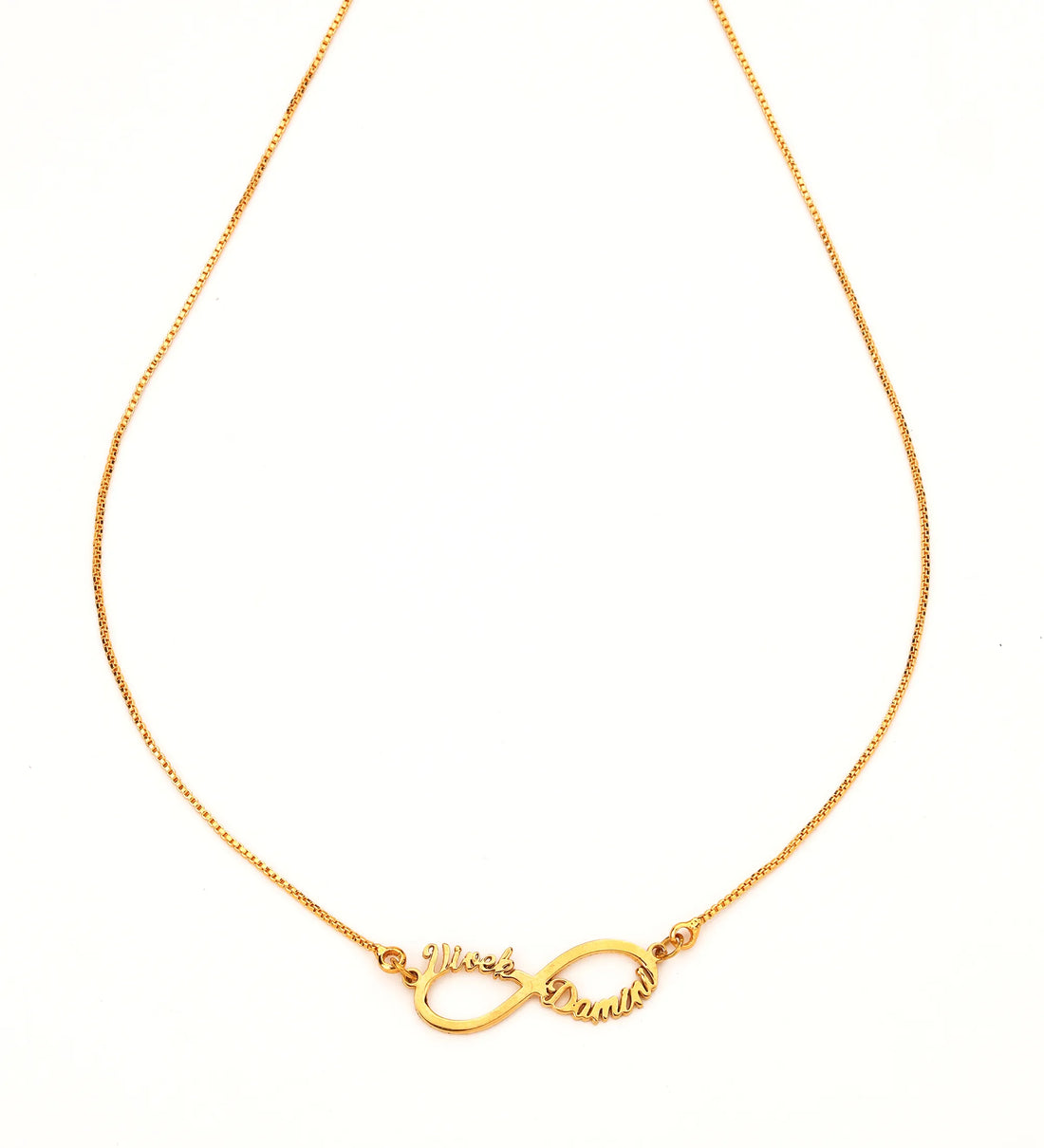 Infinite Couple Name Necklace