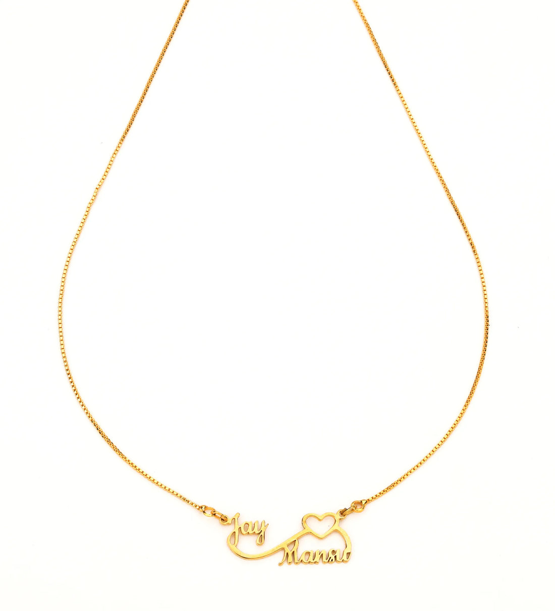 "Woven Hearts" Personalized Connected Name Charm