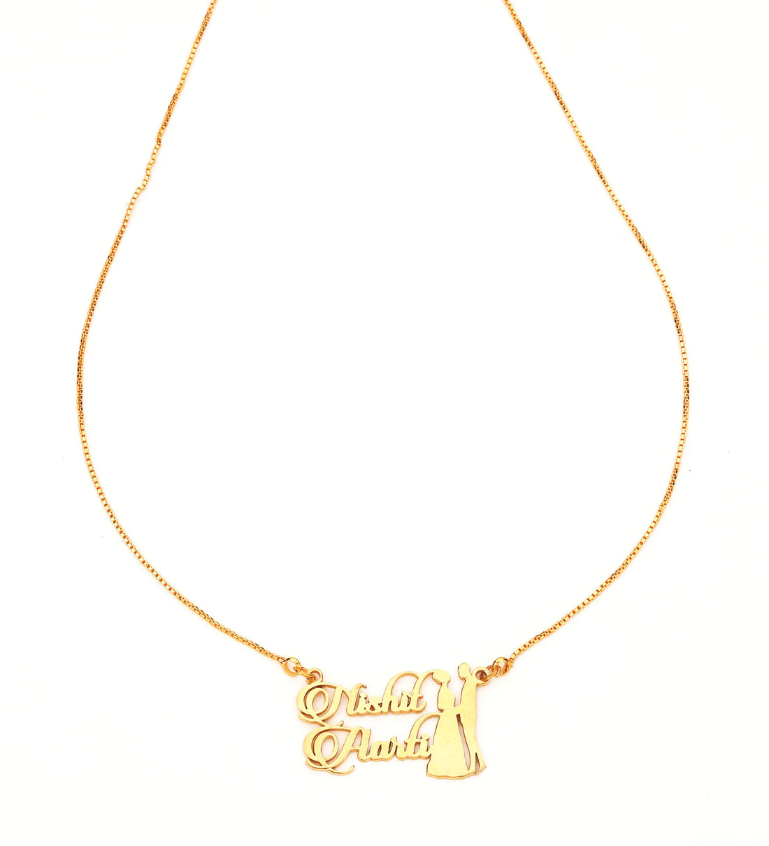 "Forever & Always" Personalized Wedding Couple Pendant