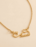 "Woven Hearts" Personalized Connected Name Charm
