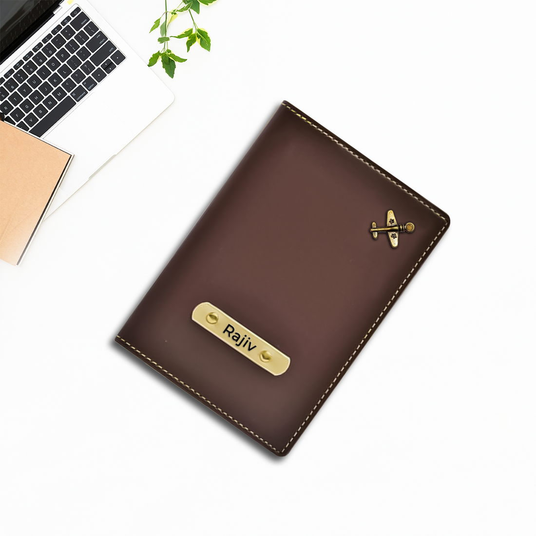 Brown Passport Cover