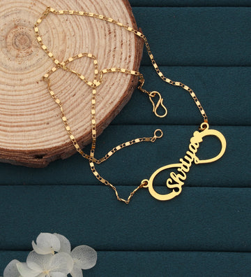 Infinity Single Heart Name Necklace