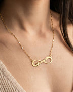 Infinity Single Heart Name Necklace
