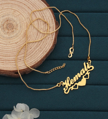 Tripple Heart Name Necklace